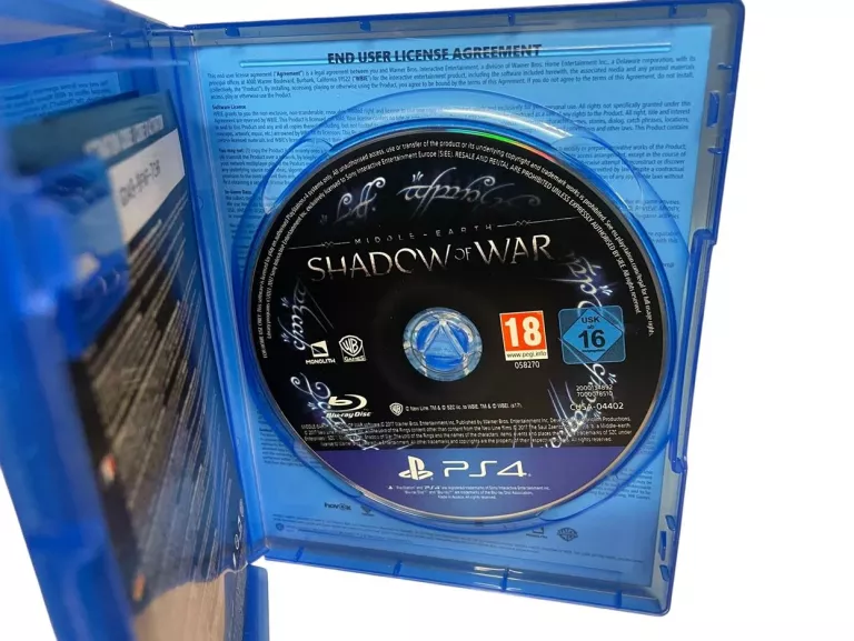 GRA PS4 SHADOW OF WAR CIEŃ WOJNY