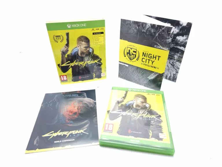 XBOX ONE CYBERPUNK 2077 + MAPA + WORLD COMPENDIUM