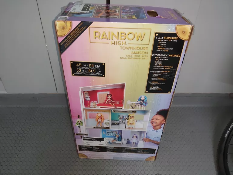 RAINBOW HIGH HOUSE DREWNIANY DOMEK DLA LALEK Z WYPOSAŻENIEM 502203-EUC