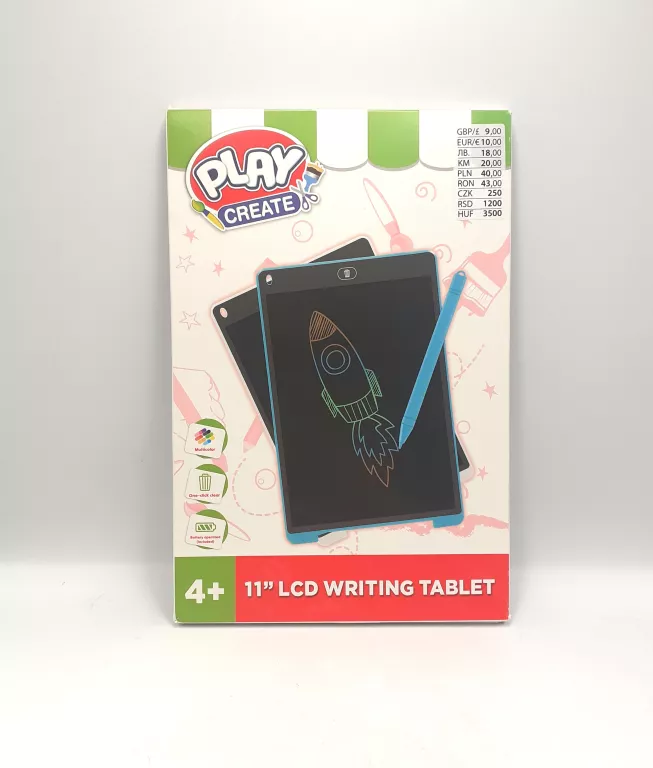 TABLET DO RYSOWANIA DLA DZIECI  PLAY CREATE 11' ANIMAL LCD WRITING TABLET