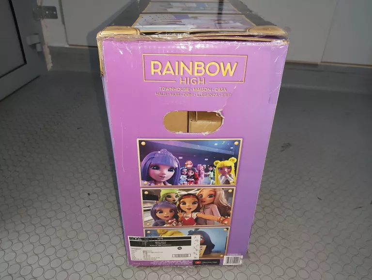 RAINBOW HIGH HOUSE DREWNIANY DOMEK DLA LALEK Z WYPOSAŻENIEM 502203-EUC