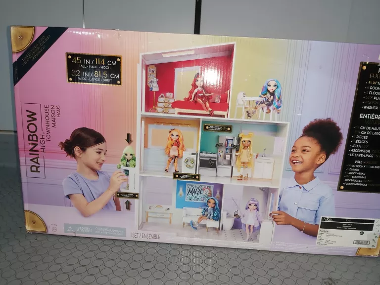 RAINBOW HIGH HOUSE DREWNIANY DOMEK DLA LALEK Z WYPOSAŻENIEM 502203-EUC