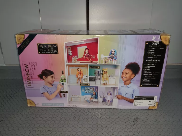 RAINBOW HIGH HOUSE DREWNIANY DOMEK DLA LALEK Z WYPOSAŻENIEM 502203-EUC