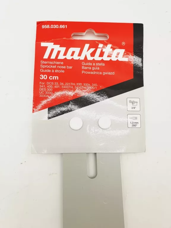 MAKITA 191424-0 958030661 PROWADNICA 30CM 3/8" 1,3MM UC3030A DCS3410TH
