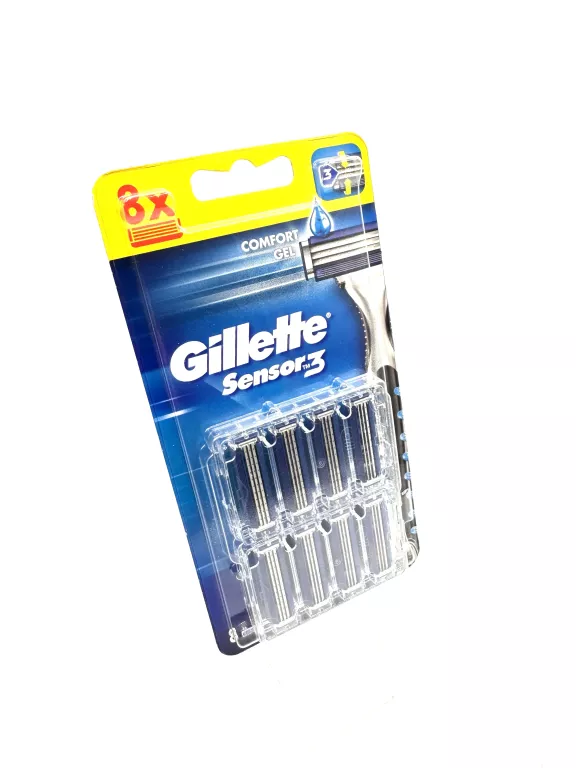 GILLETTE SENSOR3 OSTRZA WYMIENNE DO MASZYNKI DO GOLENIA, 8 SZTUKI