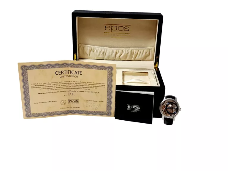 ZEGAREK MĘSKI EPOS 3435 OEUVRE D'ART VERSO SKELETON LIMITED EDITION