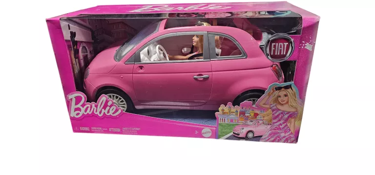 BARBIE FIAT 500 CABRILET + LALKA HRG59 AUTO