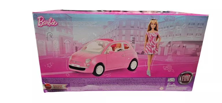 BARBIE FIAT 500 CABRILET + LALKA HRG59 AUTO