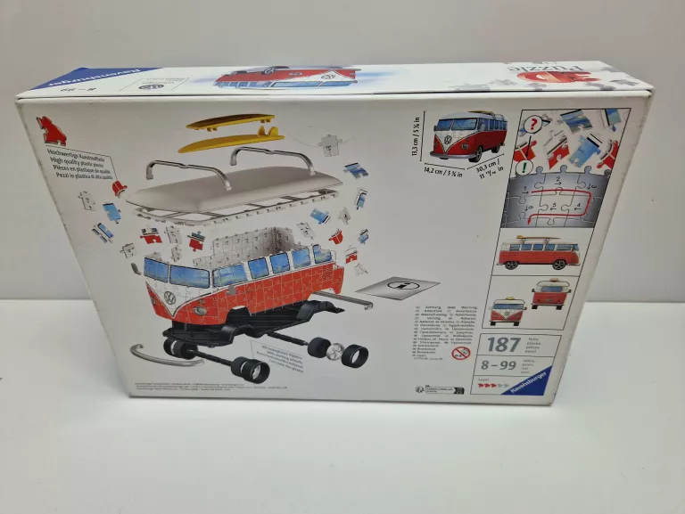 RAVENSBURGER PUZZLE 3D VOLKSWAGEN BUS T1 162 EL. 125166