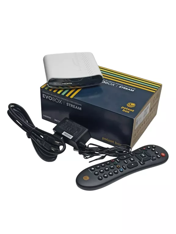 DEKODER CYFROWY POLSAT EVOBOX STREAM - PEŁEN KOMPLET - STAN BARDZO DOBRY!
