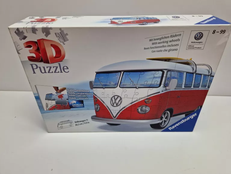 RAVENSBURGER PUZZLE 3D VOLKSWAGEN BUS T1 162 EL. 125166