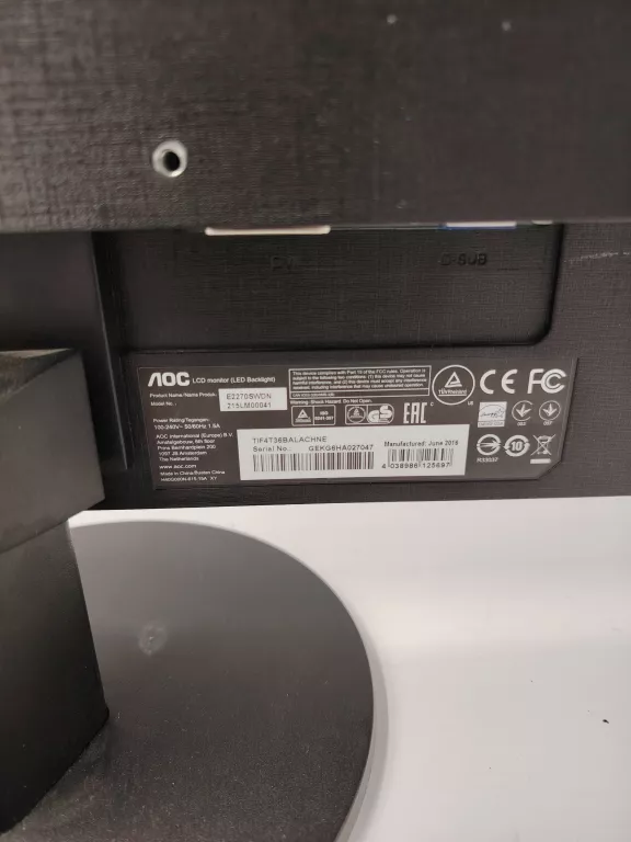 MONITOR AOC 215LM00041