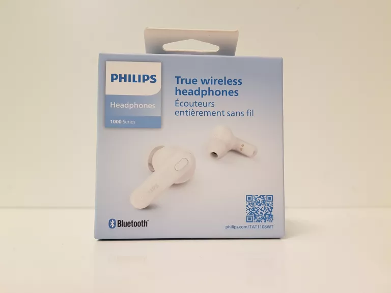 SŁUCHAWKI PHILIPS DOUSZNE BEZPRZEWODOWE TRUE WIRELESS TAT1108WT IDEAŁ