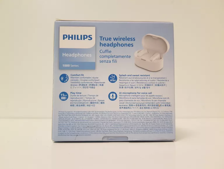 SŁUCHAWKI PHILIPS DOUSZNE BEZPRZEWODOWE TRUE WIRELESS TAT1108WT IDEAŁ