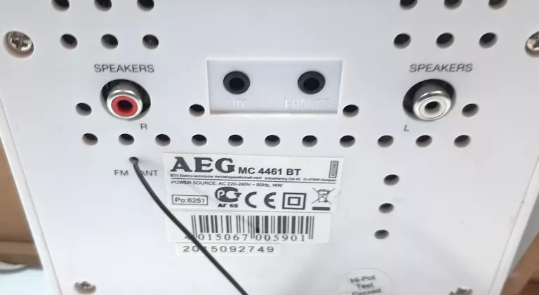 WIEZA AEG MC 4461 BT PILOT GLOŚNIKI