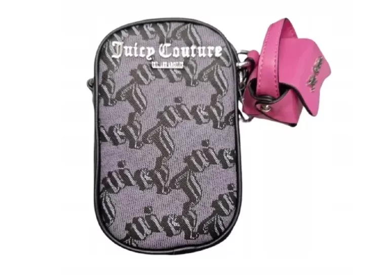 SASZETKA NA RAMIE JUICY COUTURE CZARNO SZARA