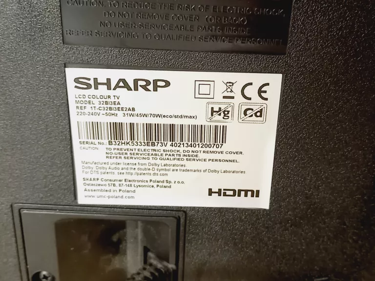 TELEWIZOR SHARP 32 CALE 32BI3EA