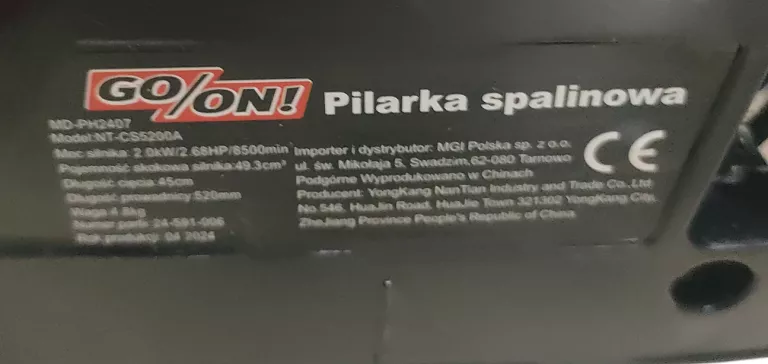 PILARKA SPALINOWA GO ON GTS 4501