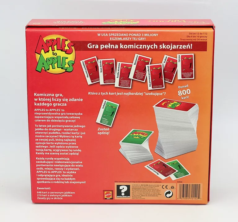 GRA TOWARZYSKA APPLES TO APPLES JABŁKO DO JABŁKA