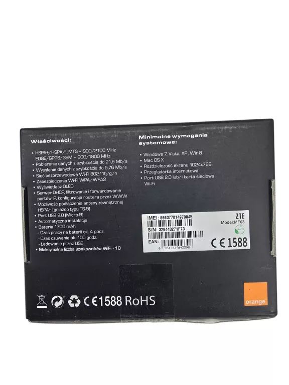 ROUTER MOBILNY ZTE MF63