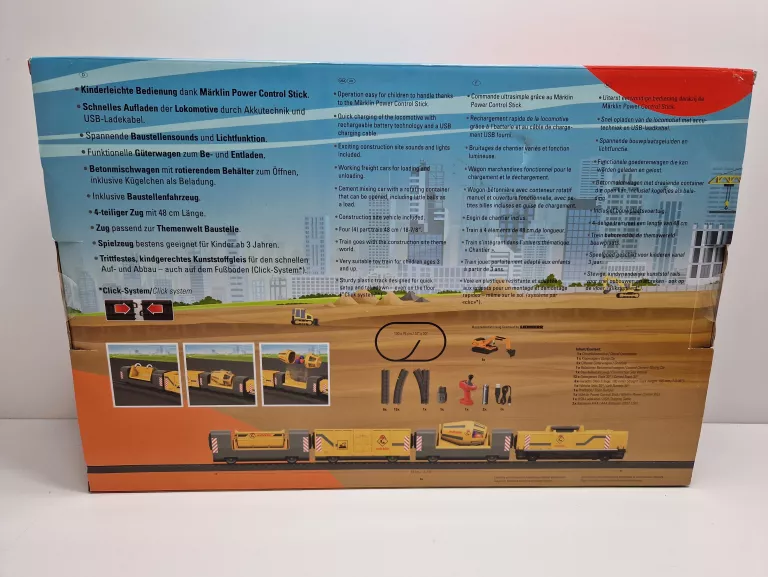 MÄRKLIN MY WORLD ZESTAW STARTOWY NA PLAC BUDOWY – POCIĄG ELEKTRYCZNY 48 CM
