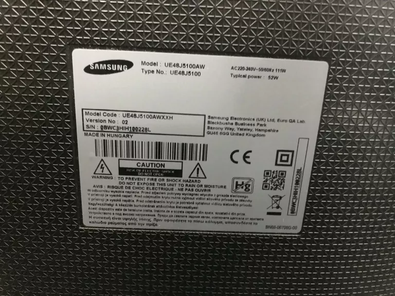TELEWIZOR SAMSUNG UE48J5100AW +PILOT