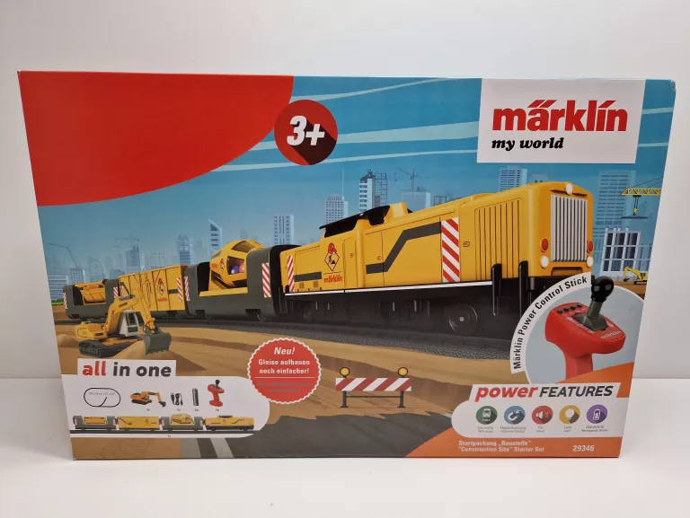 MÄRKLIN MY WORLD ZESTAW STARTOWY NA PLAC BUDOWY – POCIĄG ELEKTRYCZNY 48 CM