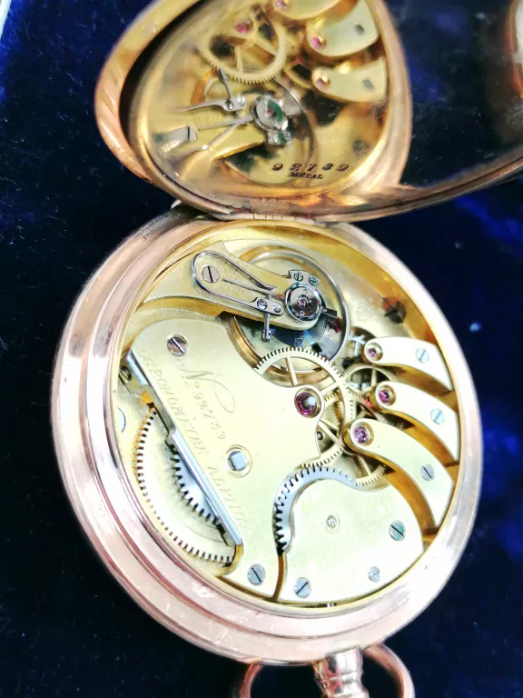 ZŁOTY ZEGAREK KIESZONKOWY ALPINA PR.585 108,54G