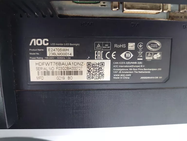 MONITOR AOC 236LM00014 24 CALE