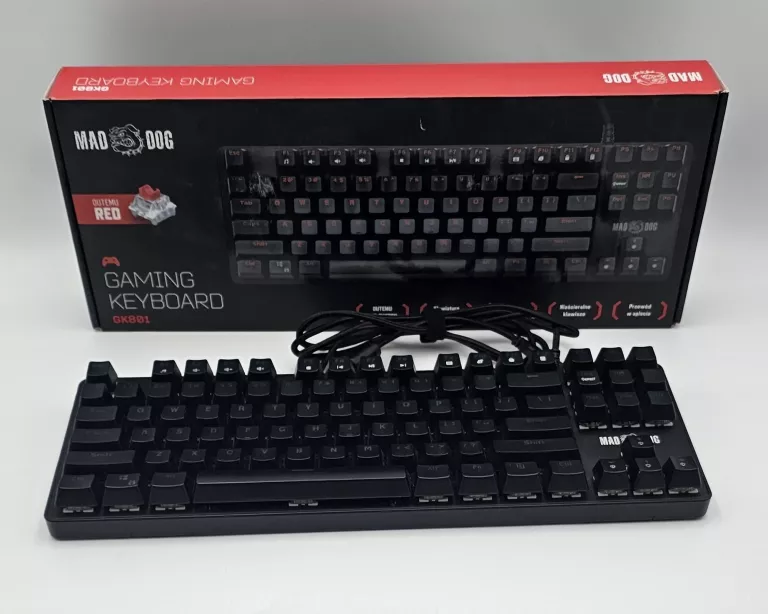 KLAWIATURA MAD DOG GK801 PUDEŁKO