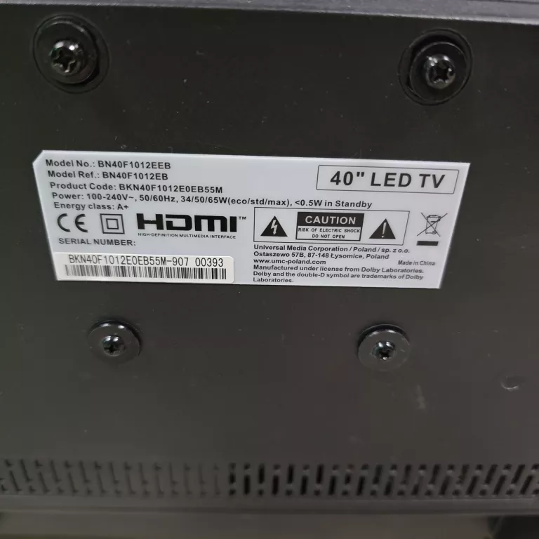 TV BLAUPUNKT BN40F1012EEB