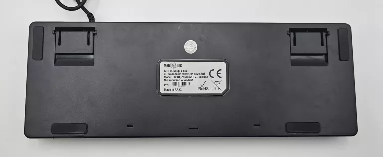 KLAWIATURA MAD DOG GK801 PUDEŁKO