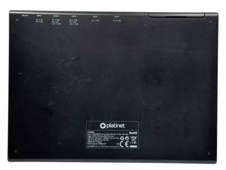 POWERBANK PLATINET PMPB30B 30000MAH LCD QUICK CHARGE 3.0