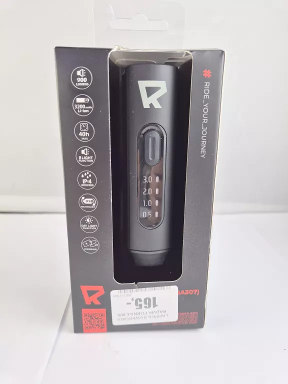LAMPKA ROWEROWA RADVIK FORNAX 900 BA507