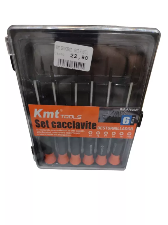 KMT TOOLS ŚRÓBOKRĘTY 6SZT
