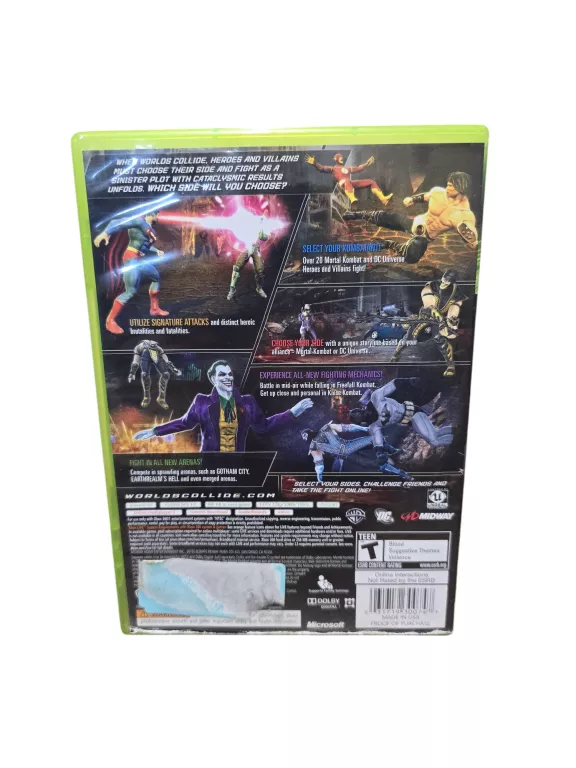 GRA XBOX360 MORTAL KOMBAT VS DC UNIVERSE