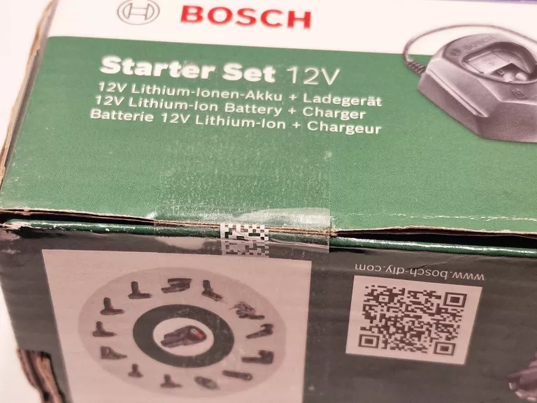 ZESTAW STARTER SET 12V 2X AKUMULATOR LI-ION BOSCH 12 V 1,5 AH + ŁADOWARKA