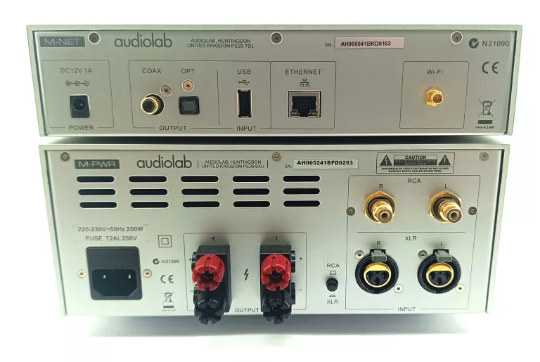 WZMACNIACZ AUDIOLAB M-PWR + ODTWARZACZ AUDIOLAB M-NET