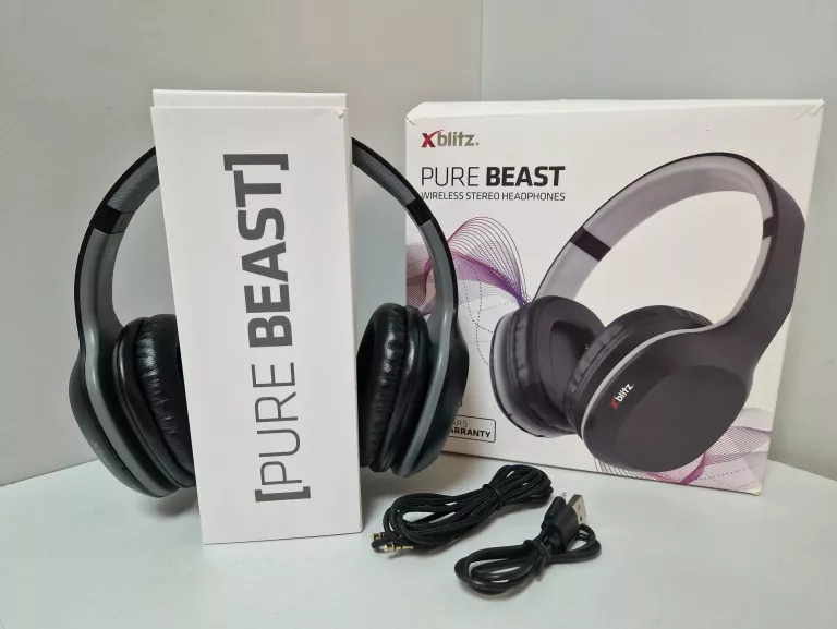 SŁUCHAWKI XBLITZ PURE BEAST JAK NOWE!