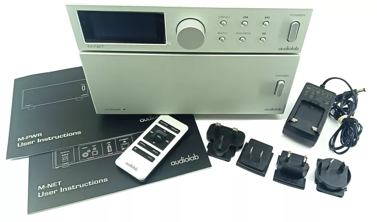 WZMACNIACZ AUDIOLAB M-PWR + ODTWARZACZ AUDIOLAB M-NET