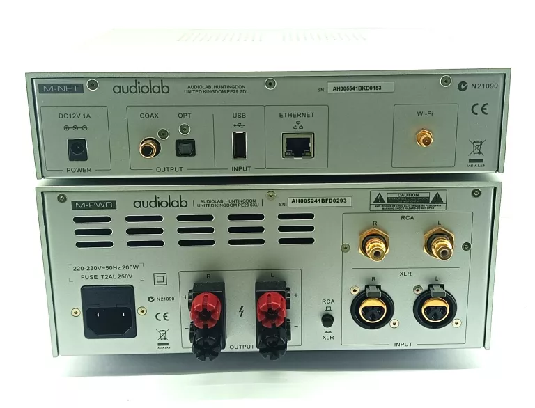 WZMACNIACZ AUDIOLAB M-PWR + ODTWARZACZ AUDIOLAB M-NET