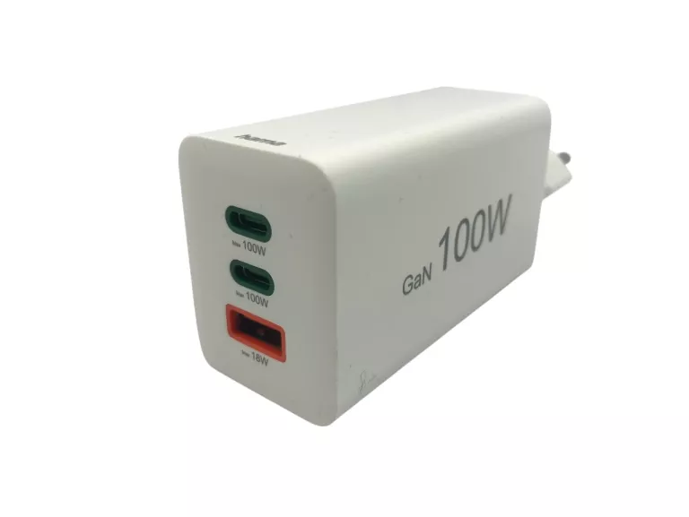 HAMA ŁADOWARKA SIECIOWA MINI 100W GAN PD/QC 2X USB-C, 1X USB-A BIAŁA