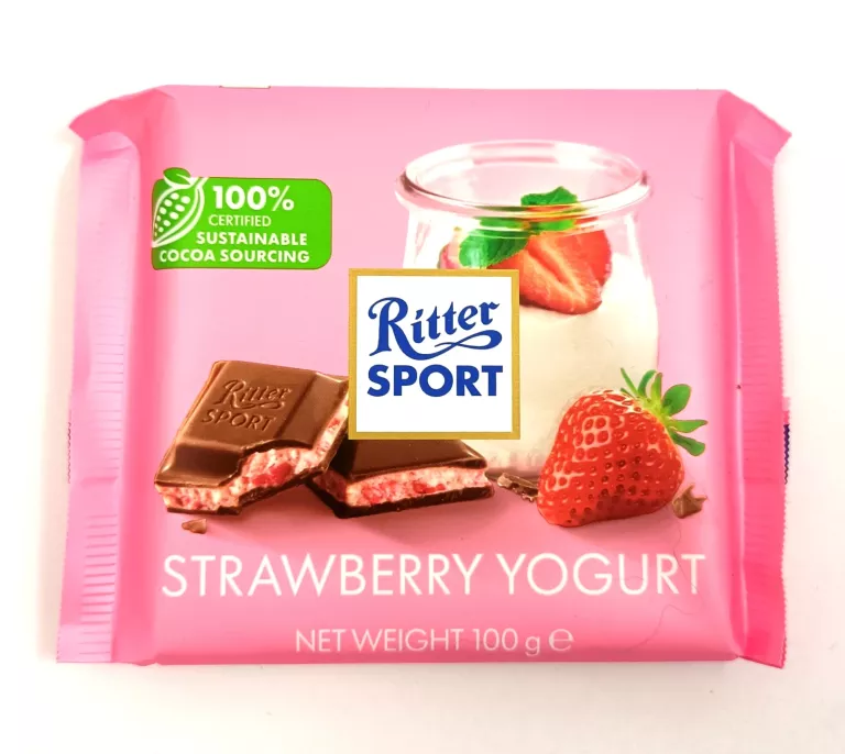 CZEKOLADA MLECZNA RITTER SPORT STRAWBERRY YOGURT 100G