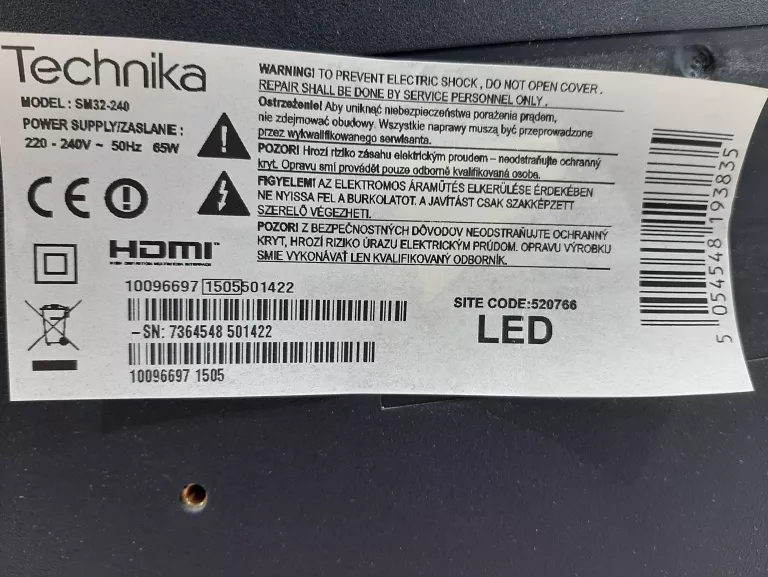 TV TECHNIKA 32'' SM32-240