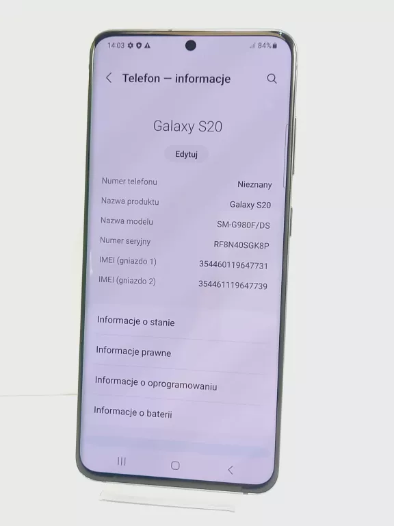 TELEFON SAMSUNG GALAXY S20 8/128 GB