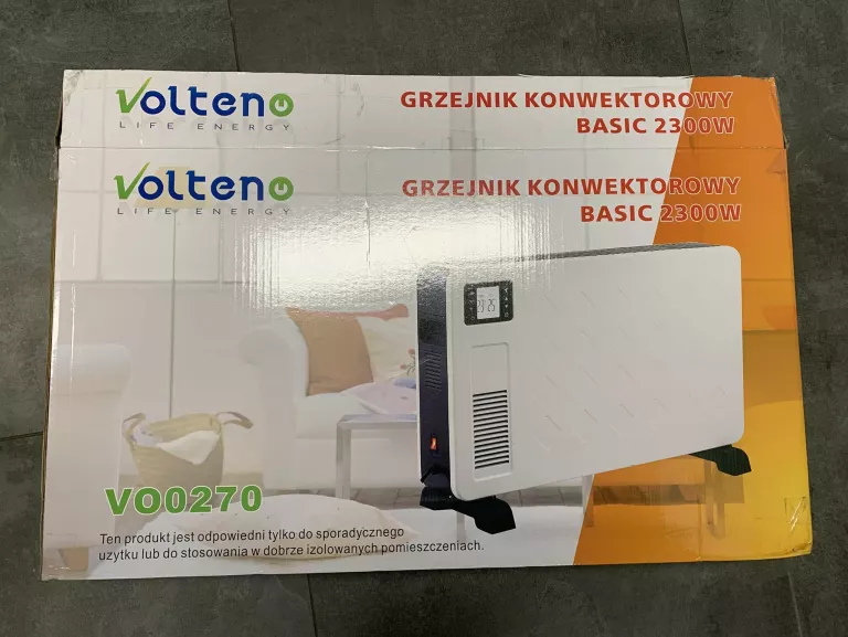 GRZEJNIK KONWEKTOROWY VOLTENO Z WYŚWIETLACZEM LED 2300W