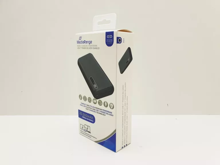 POWERBANK MEDIARANGE 20000 MAH 3X USB USB-C 18W 3A