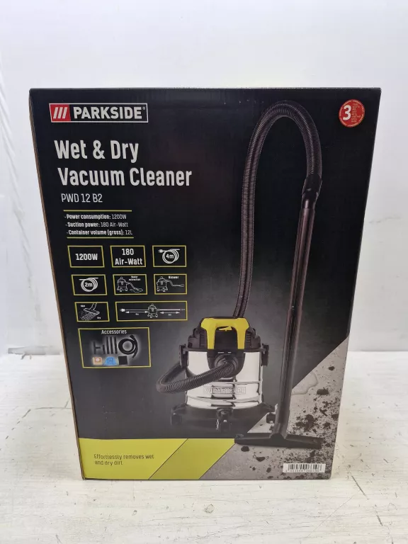 ODKURZACZ PRZEMYSŁOWY PARKSIDE PWD 12 B2 1200 W