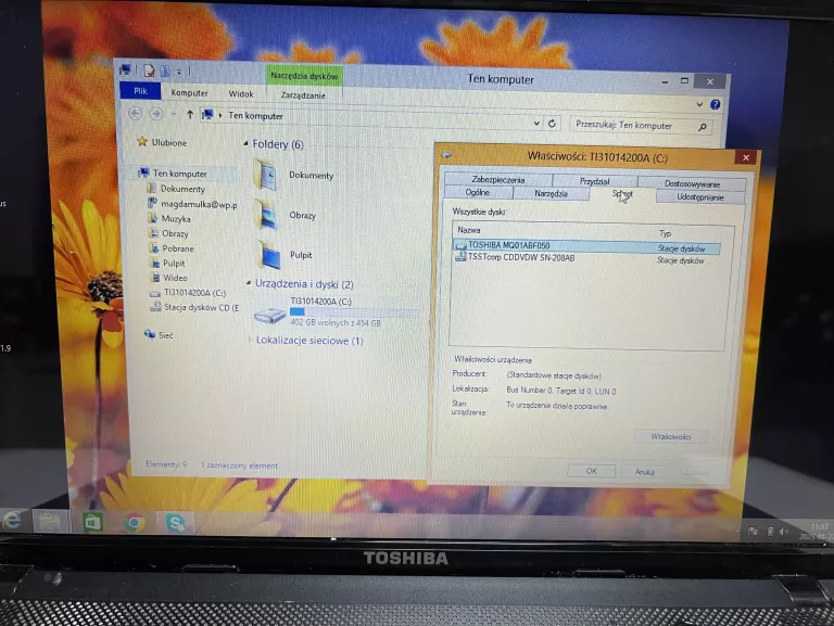 LAPTOP TOSHIBA SATELLITE C855-25T / OPIS!!