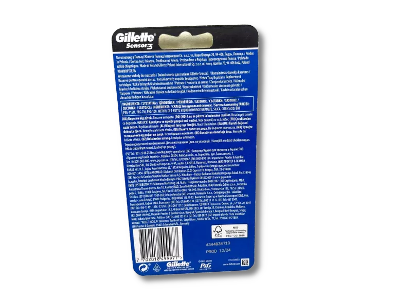 WKŁADY GILLETTE SENCOR 3 8SZT